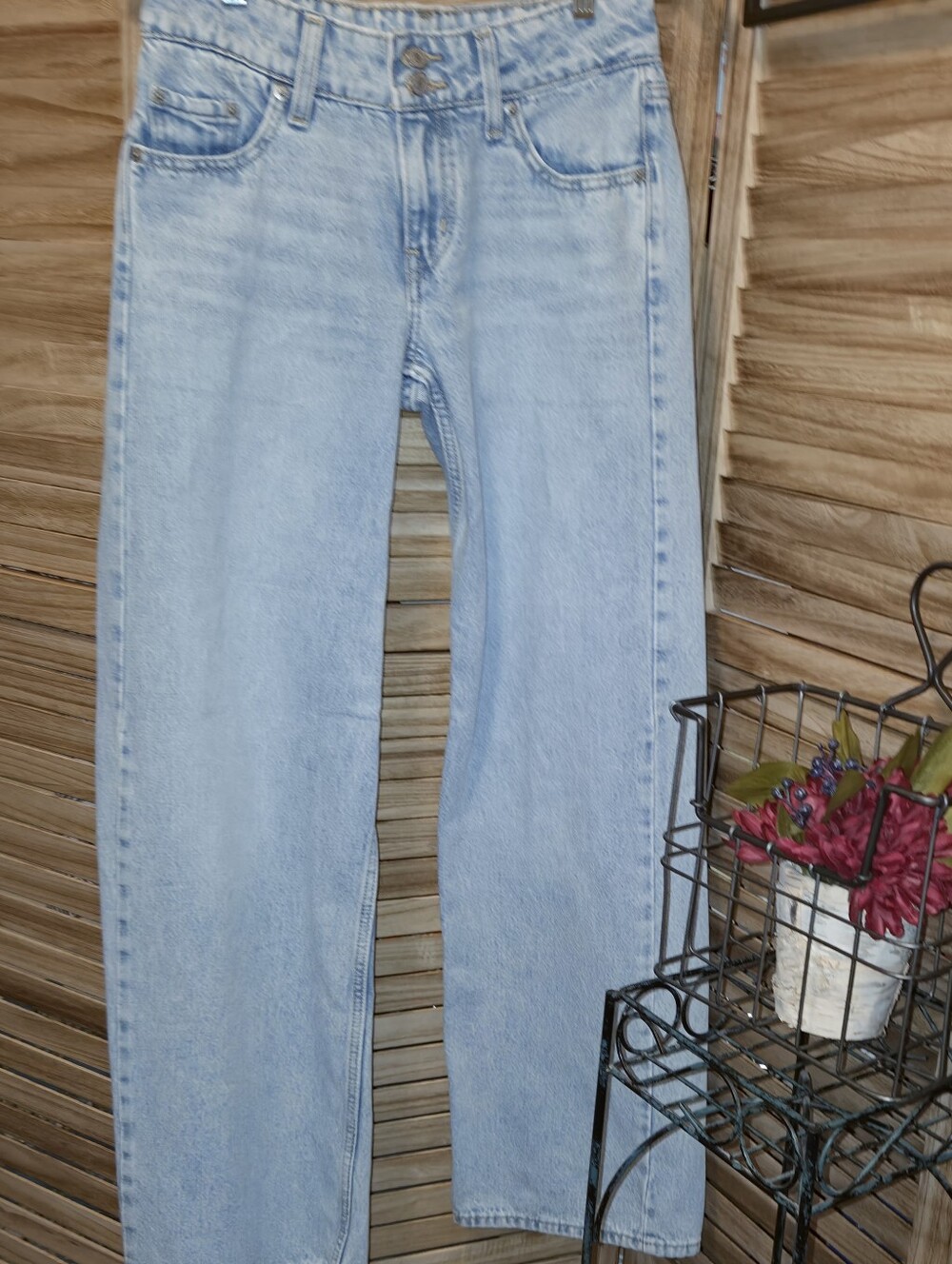 Levi's Superlow 26 Jeans Wide Leg Light Wash